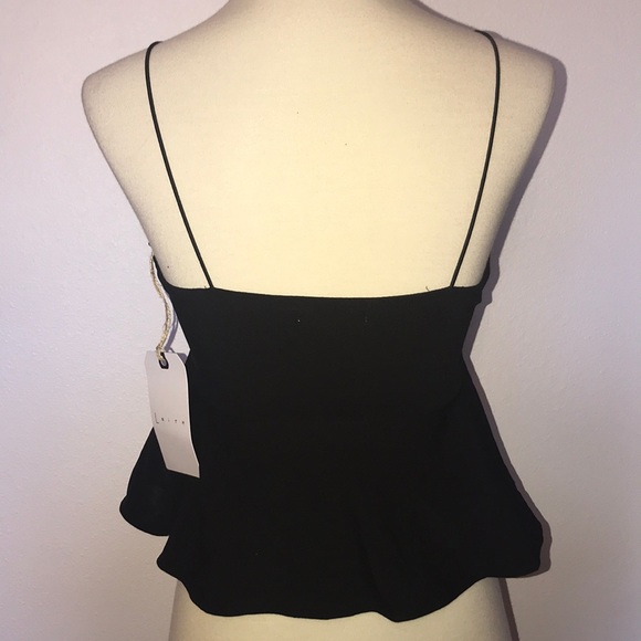 Nordstrom Leith Black Peplum tank - Picture 5 of 7